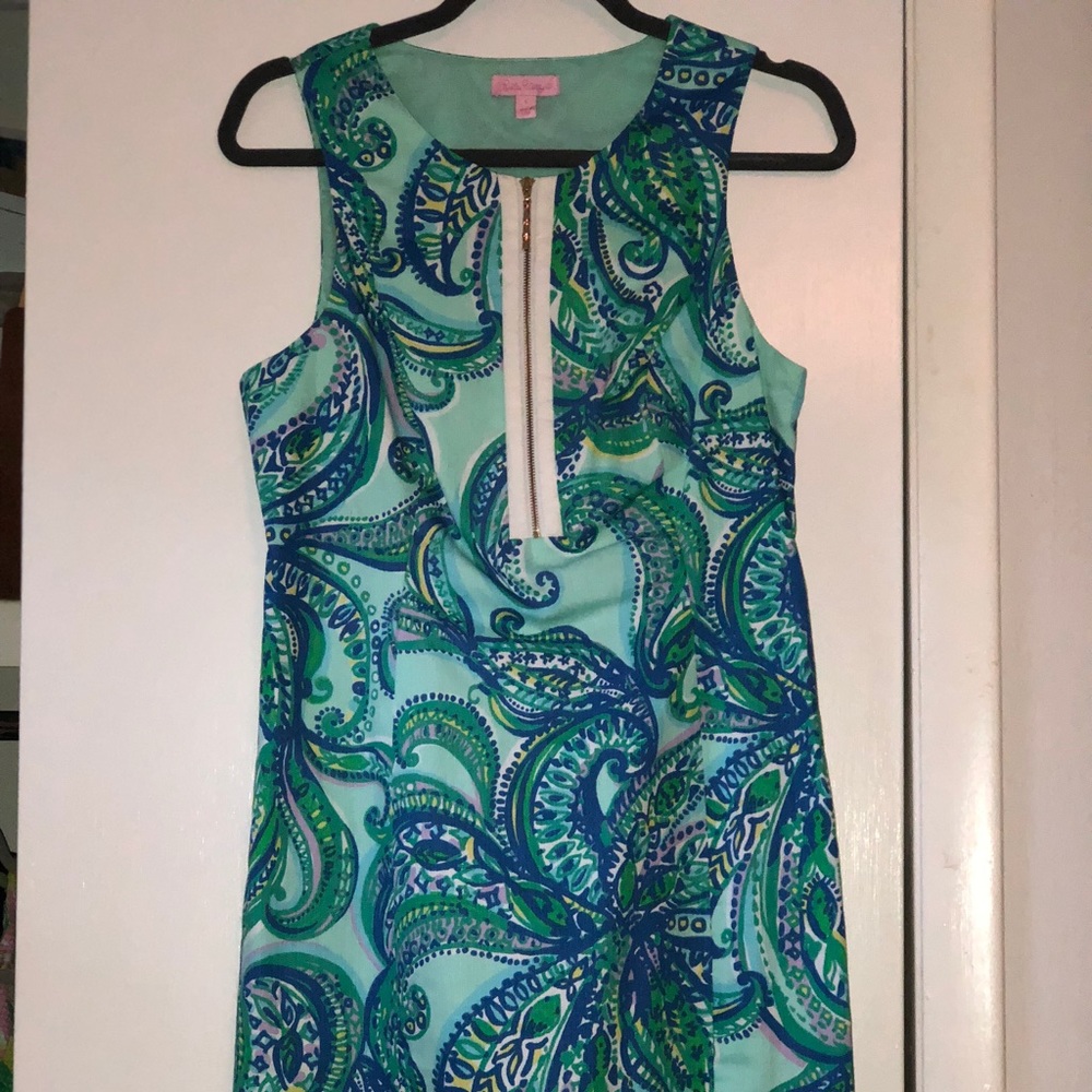 Lilly Pulitzer Penelope Shift Dress Poolside Blue